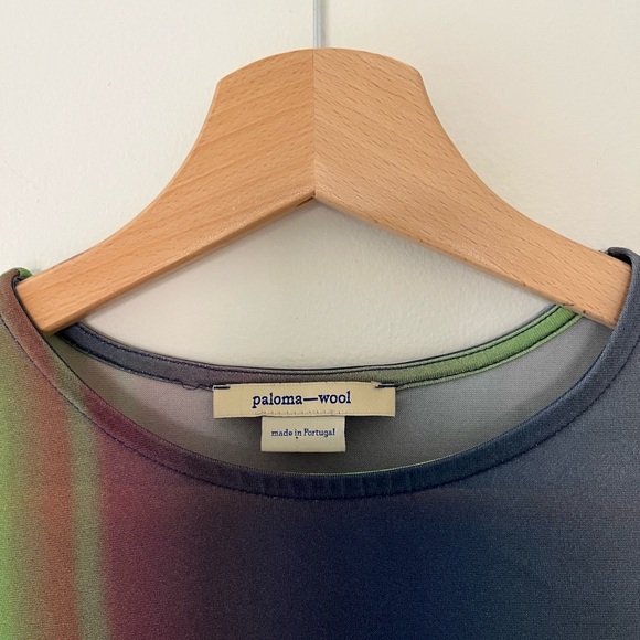 PALOMA WOOL ICELAND NORTHERN LIGHTS PRINT TOP SIZE M - Picture 7 of 9